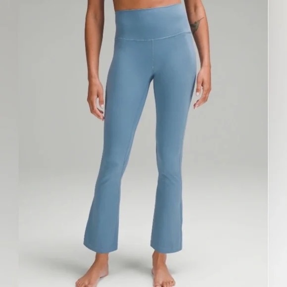 Lululemon Align High-Rise Mini Flared Pant 28" Utility Blue Size 0 Leggings - Picture 1 of 8
